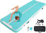 MEKETUM Air Turn Track Gymnastikmatte Aufblasbar. Grüne, 3m lange, 10cm dicke Matte zum Turnen und für Sprungtraining.