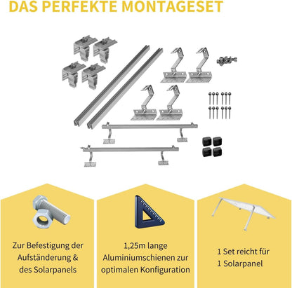Avoltik Solar Ziegeldachhalterung für Balkonkraftwerk, 30–40 mm