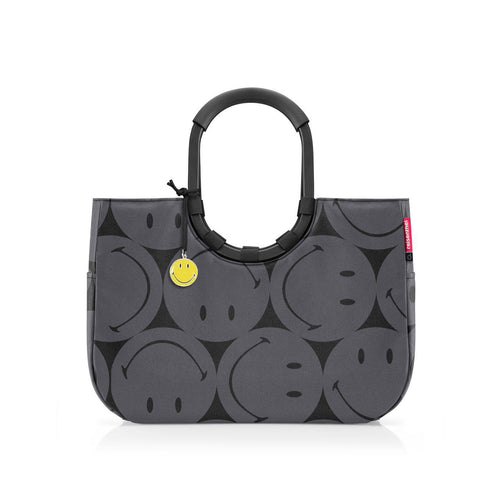 reisenthel loopshopper L Smiley Grey Einkaufstasche aus Recycling-PET