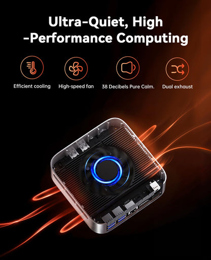 ACEMAGIC M1 Mini PC AMD Ryzen 7 6800H 16GB 512GB SSD