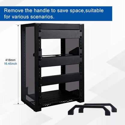 GeeekPi DeskPi RackMate T1 Netzwerkschrank 8U Schwarz