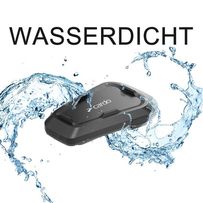 Cardo Spirit Motorrad Bluetooth Kommunikationssystem Headset schwarz