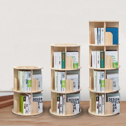 Heehee drehbares Massivholz Bücherregal - 4-stöckig