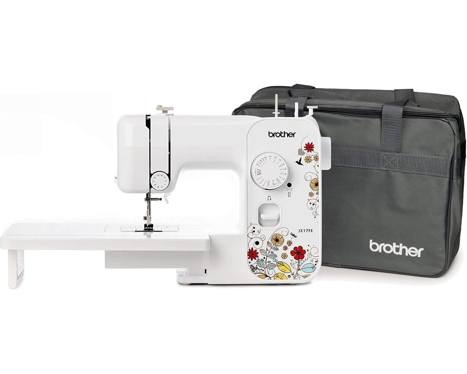 Brother Fantasy Nähmaschine – Typ LS14ZU1, Metallgehäuse. Kompakte Freiarm-Nähmaschine zum Nähen von Textilien mit Gerad- und Zickzackstich.