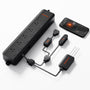 Spider Farmer GGS AC5 Smart 5-fach Steckdosenleiste mit Sensoren. Schwarz, zur smarten Stromversorgung und Sensordaten-Erfassung.