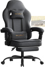 WOLTU Gaming Stuhl GS10 Ergonomisch, Tech-Stoff Grau, hohe Rückenlehne. Ermöglicht ergonomische Sitzhaltung beim Gaming und Arbeiten.