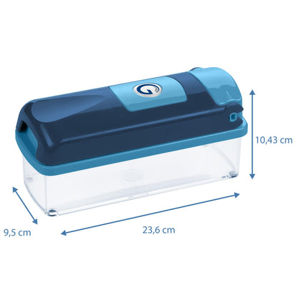 Genius Nicer Dicer Smart Gemüseschneider 14-teilig blau