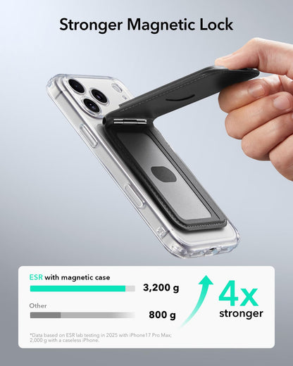 ESR Geo MagSafe Wallet mit Wo ist?-Funktion und RFID-Schutz, Schwarz