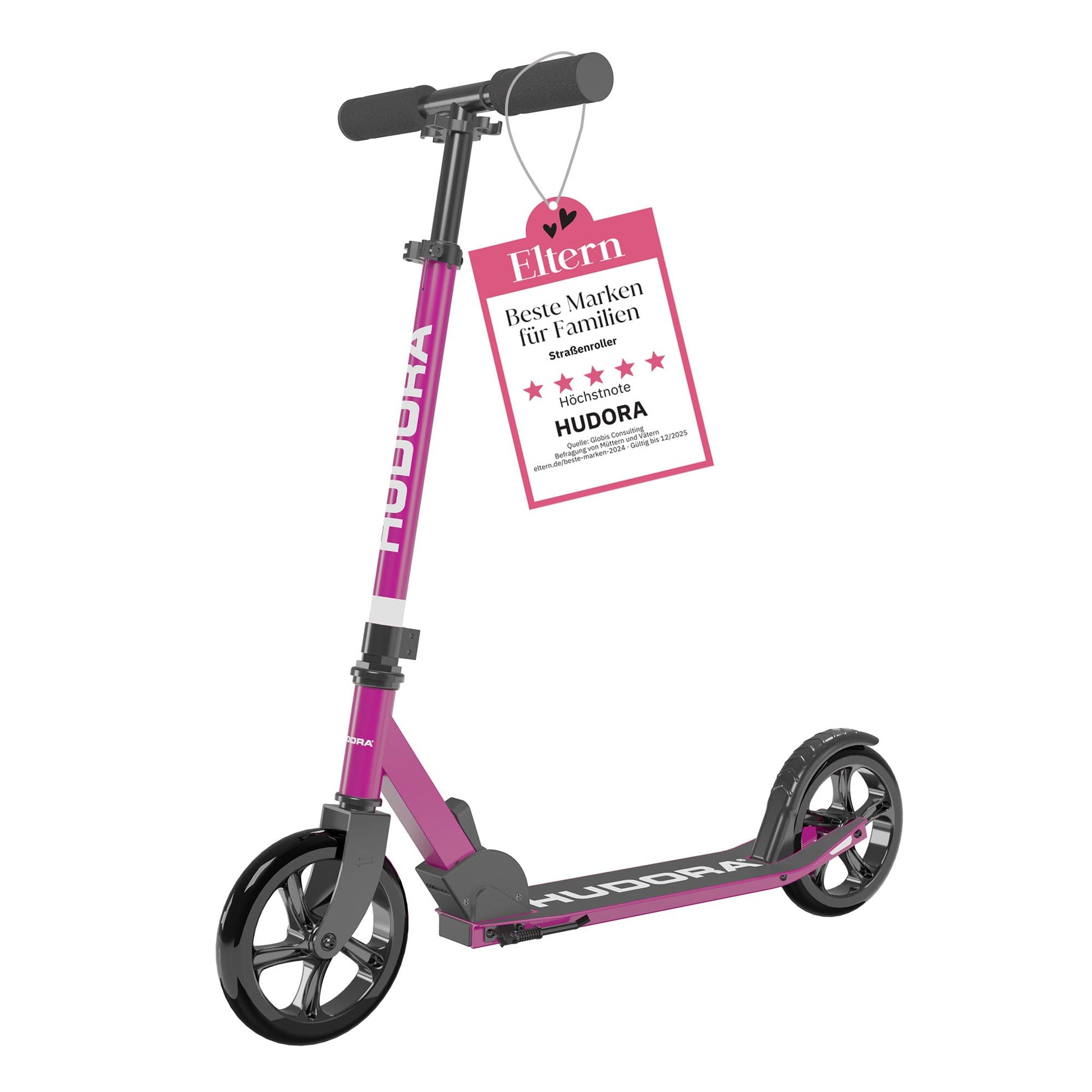 HUDORA Scooter Start 200 Cityroller Aluminium klappbar. Silberner Aluminium-Cityroller, klappbar, zur urbanen Mobilität.