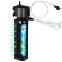 Tararium Innenfilter UV Aquarium Filter - 2300 L/h, 300-1200L. Schwarzer Filter. Klärt & sterilisiert Wasser per UV-C.
