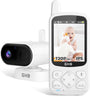 GHB Babyphone mit Kamera ABM800-EU, 720P HD, VOX, Nachtsicht – Kamera und Elterneinheit mit Display