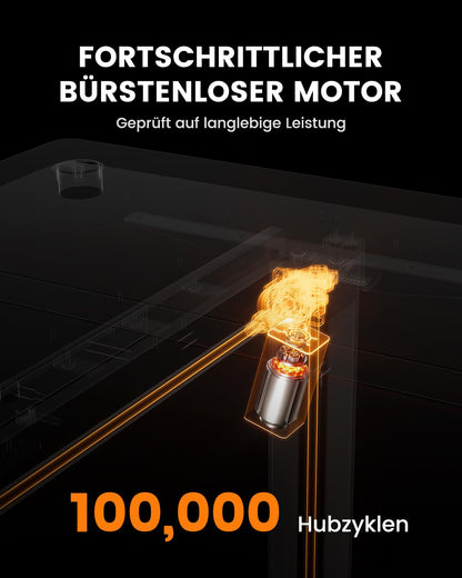 ErGear Elektrischer Schreibtisch höhenverstellbar – 120x80 cm