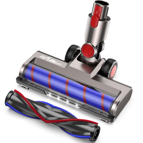 FLYLINKTECH Ersatz-Staubsaugerbürste für Dyson V7 V8 V10 V11 V15 mit LED-Leuchten und weicher Bodenwalze