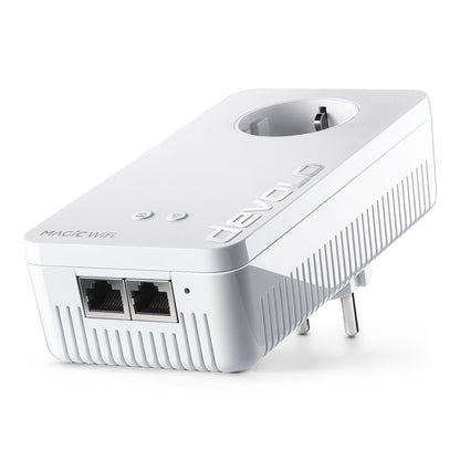 devolo Magic 2 WiFi next Powerline WLAN Erweiterung weiss: Kompakter Adapter für zuverlässiges WLAN über die Stromleitung.