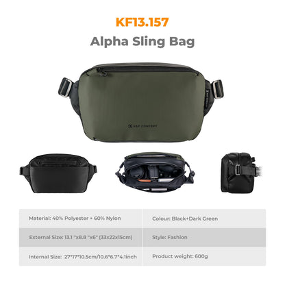 K&F CONCEPT Kamera-Schultertasche 7L wasserdicht für Canon Nikon Sony