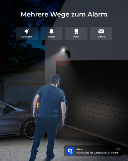 Reolink Lumus-2K 4MP Dualband WLAN Überwachungskamera - Schwarz