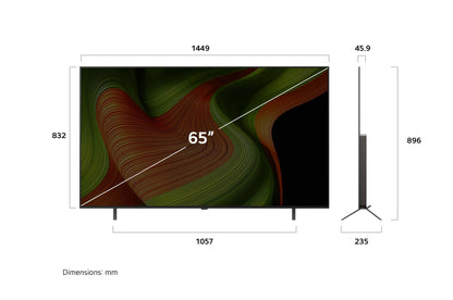 LG OLED65B59LA 4K OLED AI TV 65 Zoll (Modell 2025)