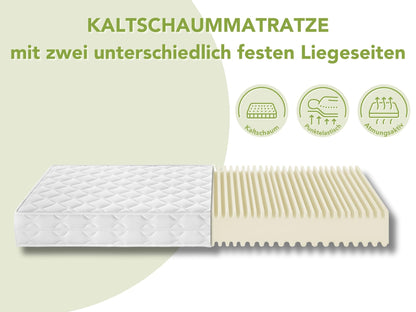 DREAMSTAR Ergo Flex Duo Kaltschaummatratze - 90x200cm H3/H4