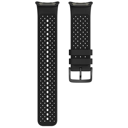 Polar Silikonarmband Pacer Pro 22mm Grau-Schwarz S-L