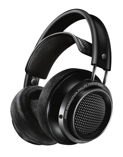 Philips Fidelio X2 Hochauflösende Over Ear Kopfhörer - Schwarz. Schwarze Over-Ear-Kopfhörer zur hochauflösenden Audiowiedergabe für audiophilen Musikgenuss.