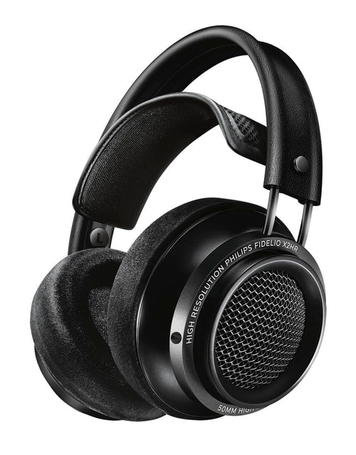 Philips Fidelio X2 Hochauflösende Over Ear Kopfhörer - Schwarz. Schwarze Over-Ear-Kopfhörer zur hochauflösenden Audiowiedergabe für audiophilen Musikgenuss.