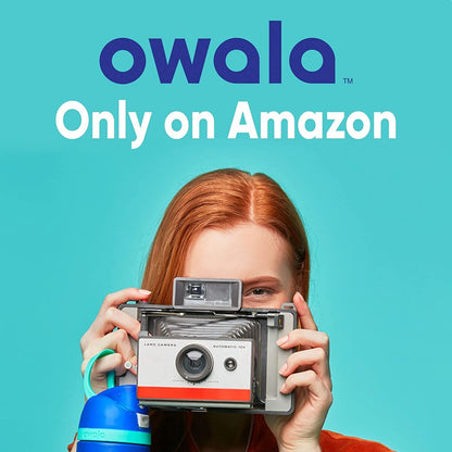 Owala FreeSip Trinkflasche Edelstahl isoliert, 945 ml, Dreamy Field