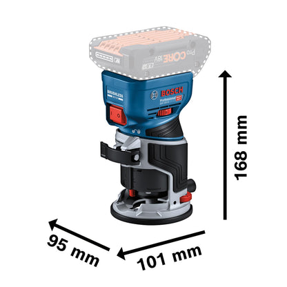 Bosch Professional GKF 18V-8 Akku-Kantenfräse Solo L-BOXX