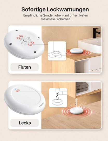X-Sense SWS0A WLAN Wassermelder mit App-Warnungen, IP67 wasserdicht