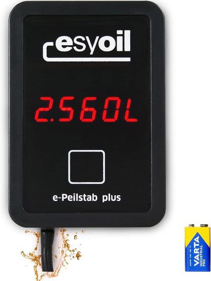 esyoil e-Peilstab - Digitale Füllstandsanzeige für Heizöltank, langer Sensor mit Digitaldisplay. Misst präzise den Heizölfüllstand.