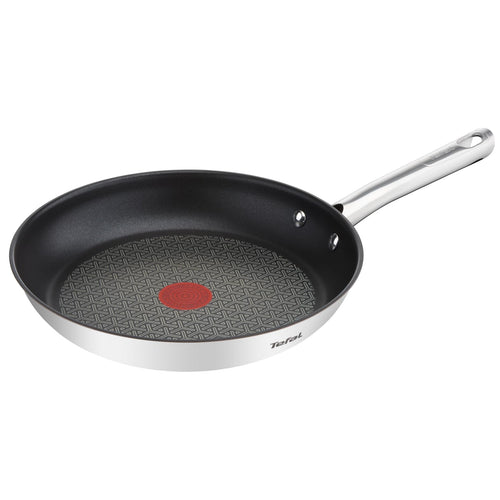 Tefal Duetto Bratpfanne - 32 cm Induktion Edelstahl A70408: Runde Edelstahlpfanne zum Braten; induktionsgeeignet.