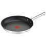 Tefal Duetto Bratpfanne - 32 cm Induktion Edelstahl A70408: Runde Edelstahlpfanne zum Braten; induktionsgeeignet.