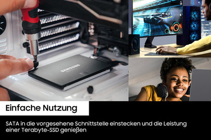 Samsung 870 EVO SATA III Interne SSD 2,5 Zoll, 1 TB - MZ-77E1T0B/EU