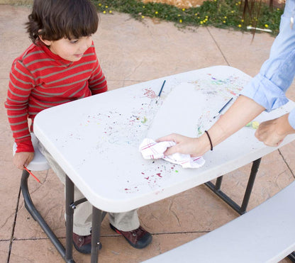 LIFETIME Picknicktisch für Kinder, klappbar und UV-geschützt, Beige