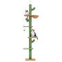 PAWZ Road Kaktus Kratzbaum – Höhenverstellbar 229-275cm, 5 Ebenen. Grüner Kaktusform mit Sisal. Dient Katzen zum Klettern, Kratzen, Ruhen.