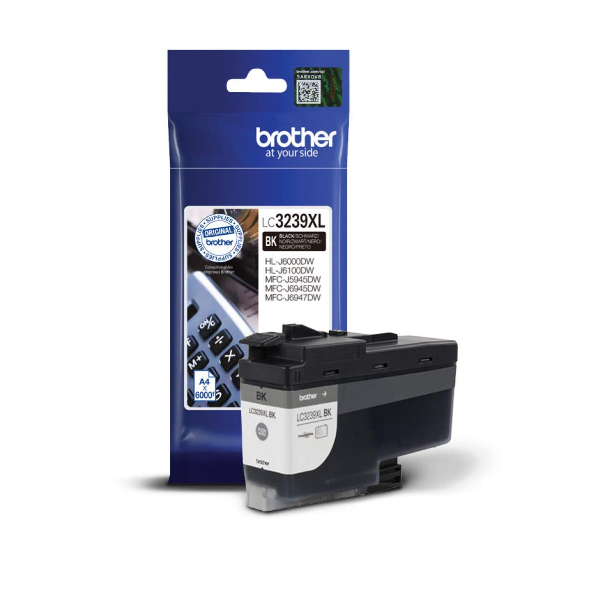 Brother LC-3239XLBK Original Tintenpatrone - Schwarz. Schwarze Tintenpatrone zum Drucken von Text und Grafiken.