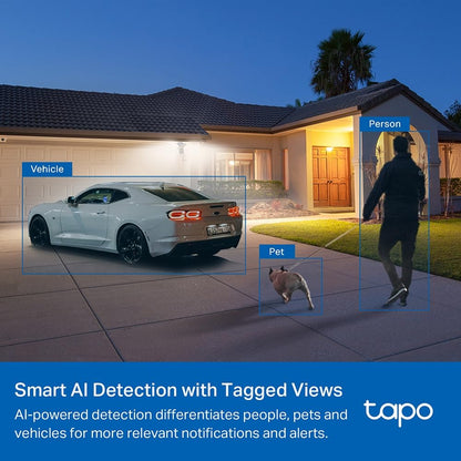 Tapo C720 Flutlicht Sicherheitskamera WLAN 2K aussen – Kabel