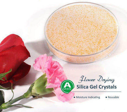wisedry Silicagel zum Trocknen von Blumen, 4,5 kg, wiederverwendbar