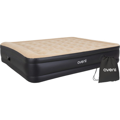 AVENLI Luftbett 2-Personen selbstaufblasend mit Pumpe 203x157x47cm. Rechteckiges, hohes Luftbett für 2 Personen, schnell aufblasbar.