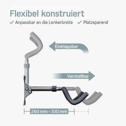 Borgen Fahrrad-Wandhalterung klappbar bis 20 kg für MTB und E-Bike