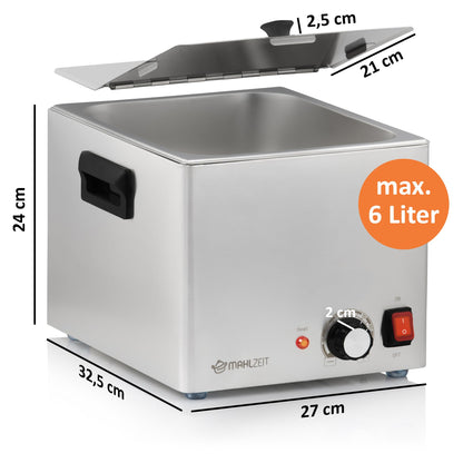 Mahlzeit Bockwurstwärmer elektrisch Edelstahl Gastro Gerät
