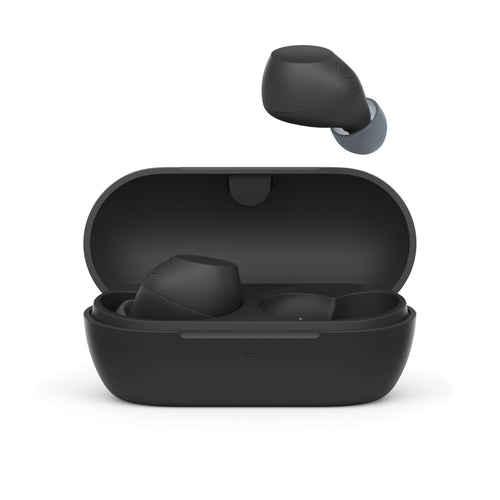 Sony WF-C710NSA Truly Wireless Noise Cancelling Earbuds schwarz, In-Ear-Form mit kompaktem Ladeetui