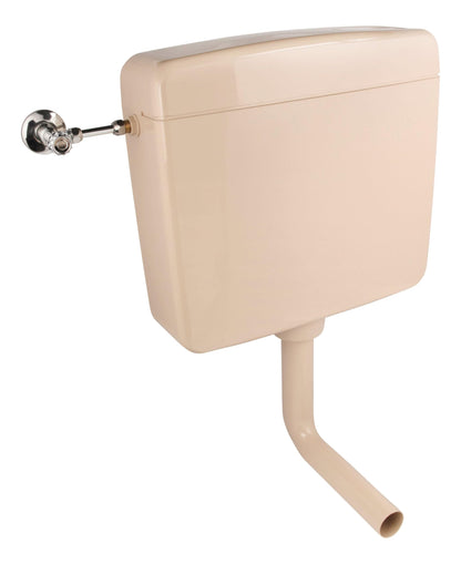 Calmwaters Aufputz-Spülkasten Beige, 6-9 Liter, Start-Stopp-Taste