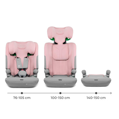 Kinderkraft I-COMFY Kindersitz i-Size 76–150 cm, Rosa
