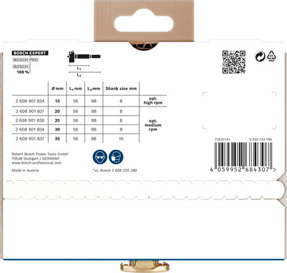 Bosch EXPERT Wood Forstnerbohrer Set 5-teilig, Ø 15–35 mm