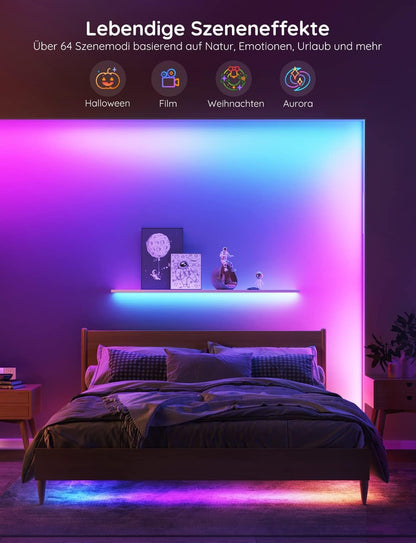 Govee LED Strip 10m, RGBIC LED Streifen mit App- und Sprachsteuerung