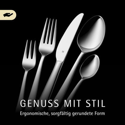 WMF Habitum Besteck Set 30-teilig für 6 Personen, Cromargan poliert