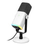 FIFINE MI13 Dynamisches Mikrofon USB/XLR für Streaming Podcast Gaming mit RGB-Ring