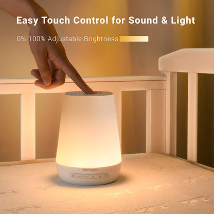 Momcozy DB03 White Noise Machine Baby, 34 Geräusche, Nachtlicht, weiss