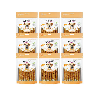 Dokas Hunde Snack Kaustange mit Hühnerbrust 200 g | 9er-Pack