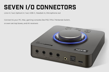 Creative Sound Blaster X4 externe 7.1 USB-Soundkarte mit Super X-Fi
